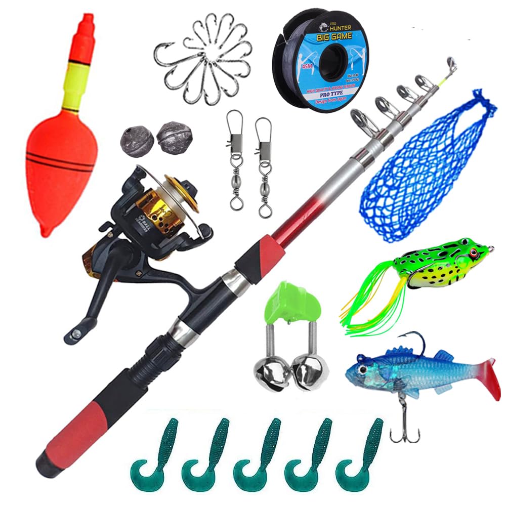 Home Yolo Tackles Fishing Rod,Reel, Including All Type Fishing Accessories Combo Multicolor Fishing Rod